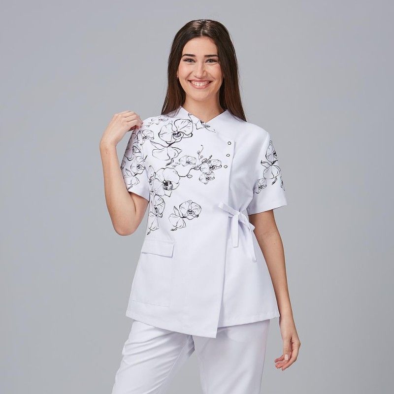 Blusa cruzada de Peluquería para mujer Alhelí